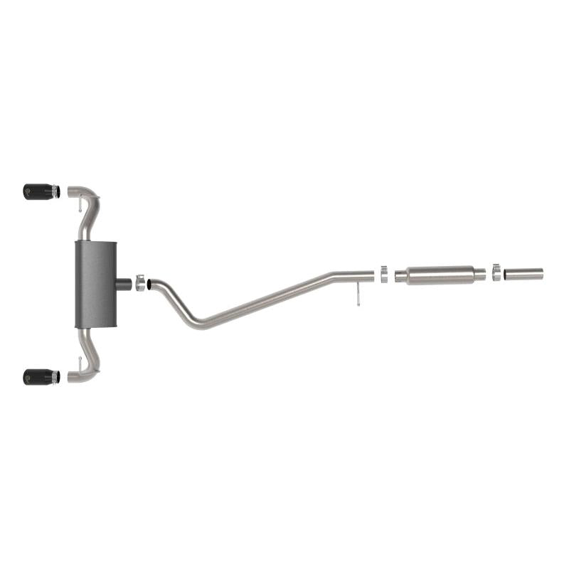 aFe Ford Bronco Sport 21-22 L3-1.5L (t)/L4-2.0L (t) Vulcan Cat-Back Exhaust System- Black Tips-SR1 Performance
