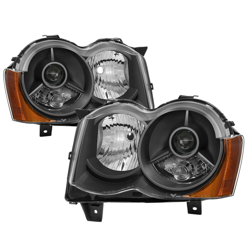 xTune Jeep Grand Cherokee 08-10 OEM Style Projector Headlights - Black PRO-JH-JGC08-AM-BK-SR1 Performance