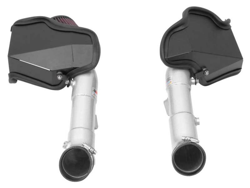 K&N 14-15 Infiniti Q50 3.7L V6 Dual Silver Typhoon Short Ram Intakes-SR1 Performance
