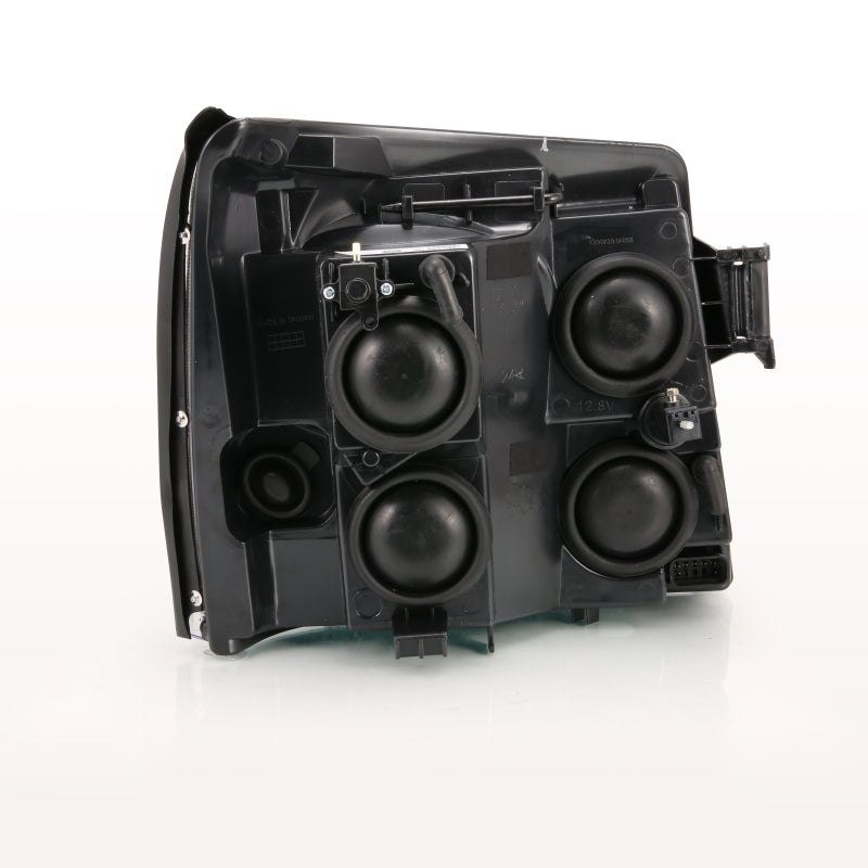 ANZO 2003-2006 Cadillac Escalade Crystal Headlight Black Amber-SR1 Performance
