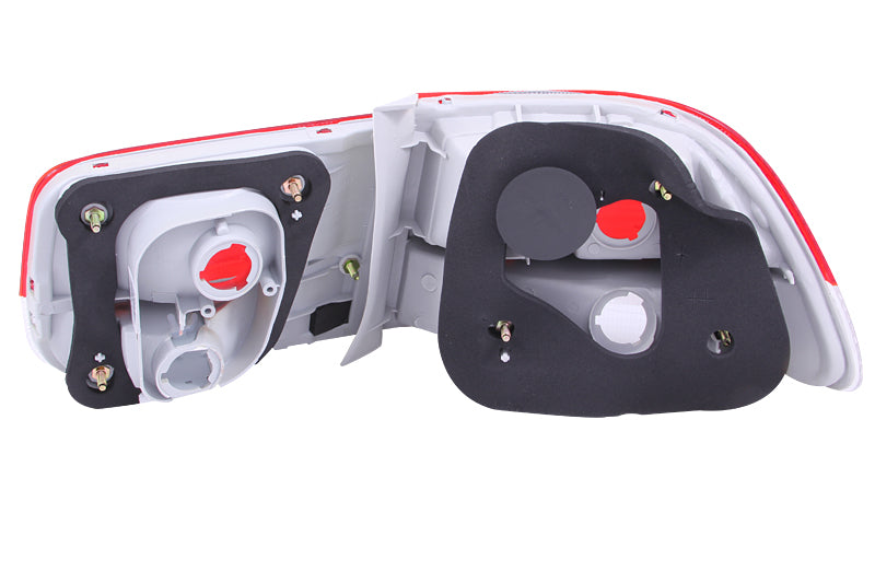 ANZO 1996-2000 Honda Civic Taillights Red/Clear - OEM 4pc-SR1 Performance