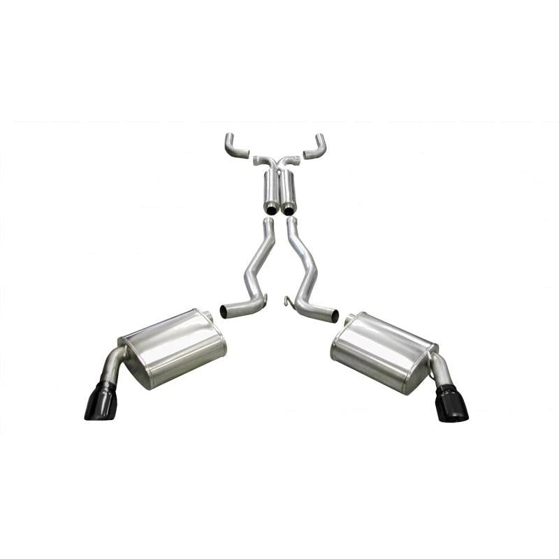 Corsa 2010-2015 Chevrolet Camaro Coupe/Convertible RS 3.6L V6 Black Sport Cat-Back + XO Exhaust-SR1 Performance