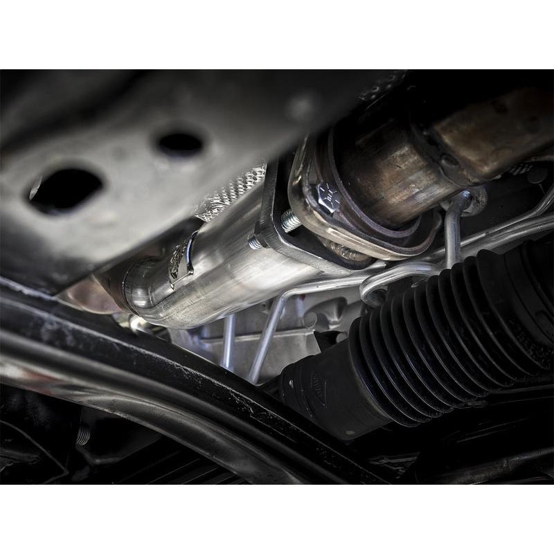 aFe Twisted Steel 2in Stainless Steel Loop Delete Down-Pipe 2018+ Jeep Wrangler (JL) V6 3.6L-SR1 Performance