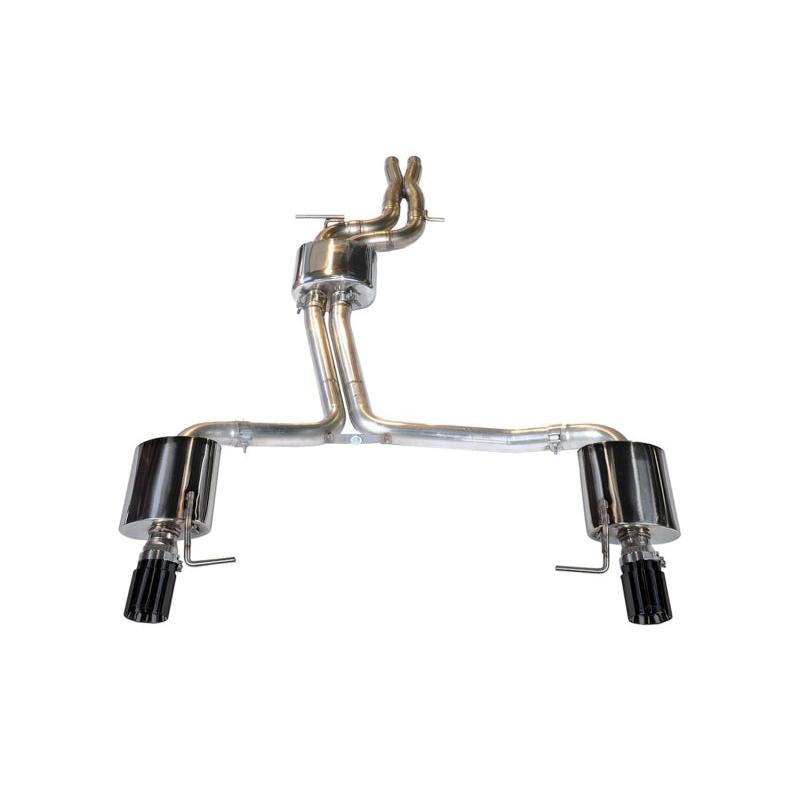 AWE Tuning Audi C7 A7 3.0T Touring Edition Exhaust - Dual Outlet Diamond Black Tips-SR1 Performance