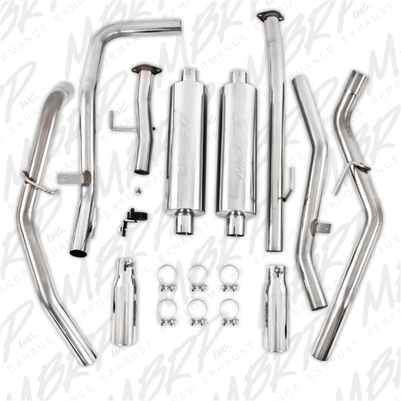 MBRP 2009-2010 Toyota Tundra 5.7L EC-Std. & SB/CC-SB Cat Back Dual Split Rear-SR1 Performance