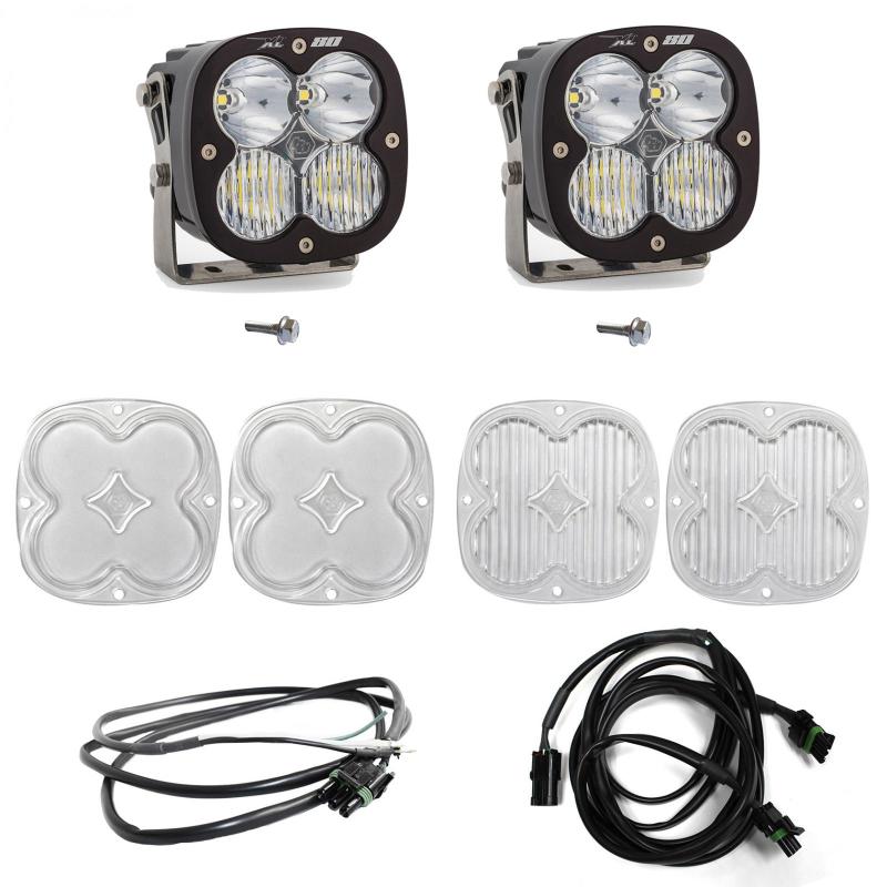 Baja Designs 2021+ Ford Bronco A Piller Light Kit XL80 D/C w/Upfitter-SR1 Performance