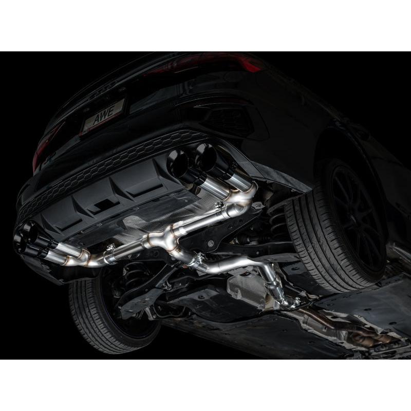 AWE 22-24 Audi 8Y S3 Track Edition Exhaust - Diamond Black Tips-SR1 Performance