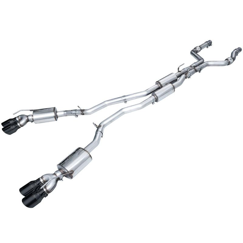 AWE Tuning 2020+ Ford Explorer ST Touring Edition Exhaust w/ Diamond Black Tips-SR1 Performance