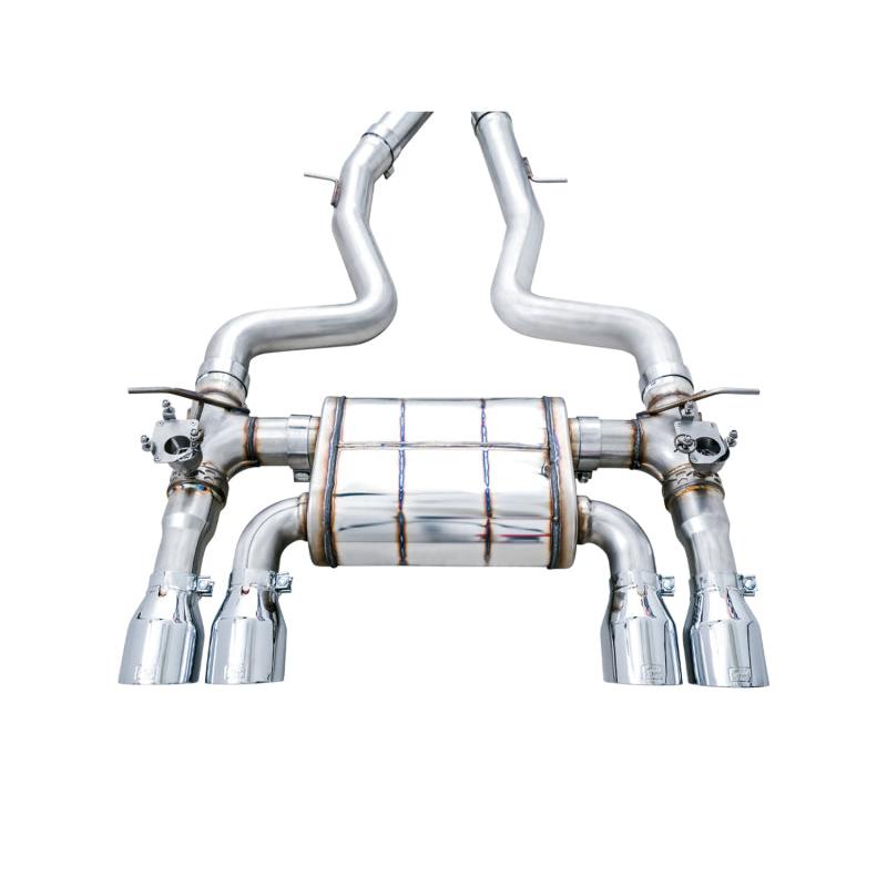 AWE Tuning BMW F8X M3/M4 SwitchPath Catback Exhaust - Chrome Silver Tips-SR1 Performance