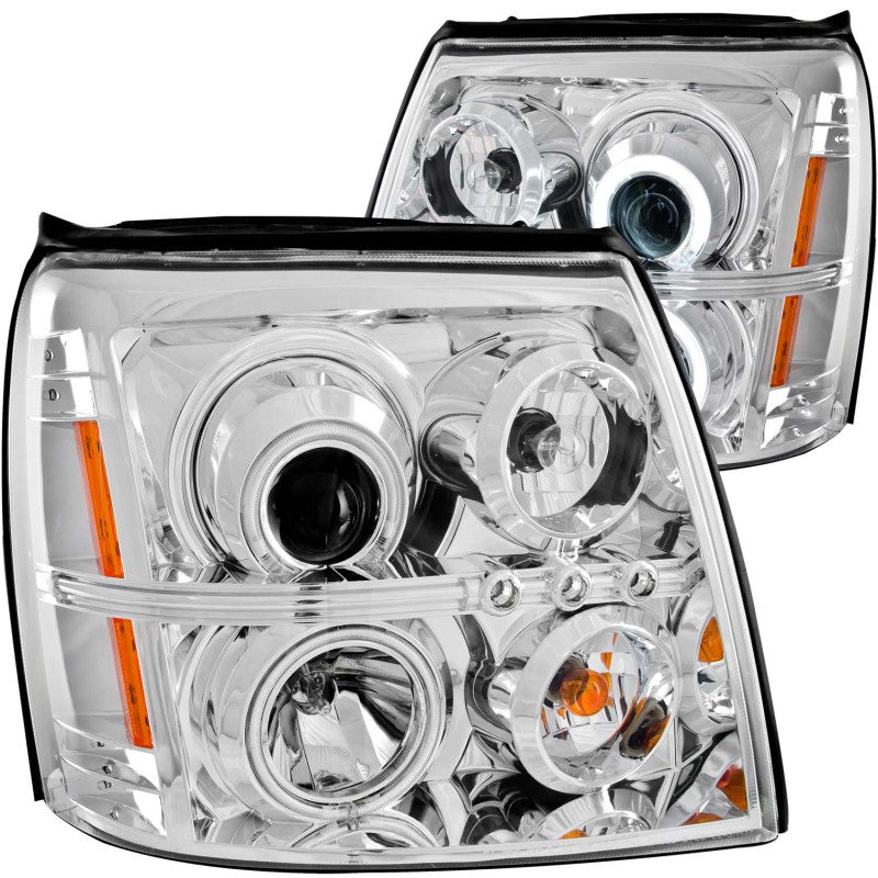 ANZO 2003-2006 Cadillac Escalade Projector Headlights w/ Halo Chrome (CCFL) (HID Compatible)-SR1 Performance