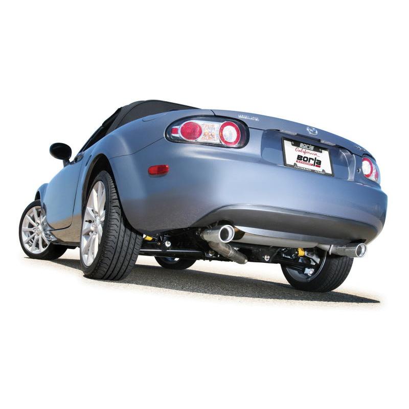 Borla 06-14 Mazda MX-5 Miata 2.0L RWD Twin-Tip Cat Back Exhaust-SR1 Performance