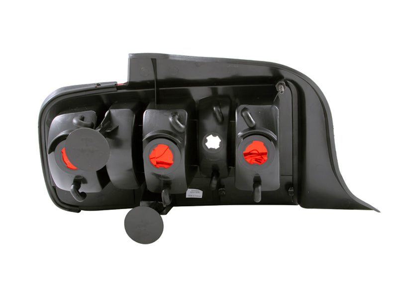 ANZO 2005-2009 Ford Mustang Taillights Red/Clear - 2010 Style-SR1 Performance