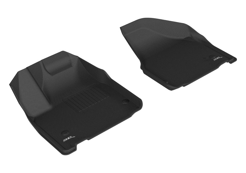 3D MAXpider 2017-2020 Chrysler Pacifica/Voyager Kagu 1st Row Floormat - Black-SR1 Performance