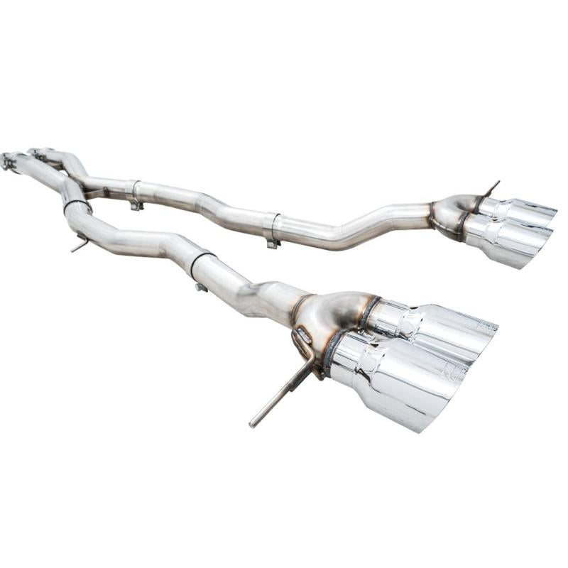 AWE Track Edition Catback Exhaust for BMW G8X M3/M4 - Chrome Silver Tips-SR1 Performance