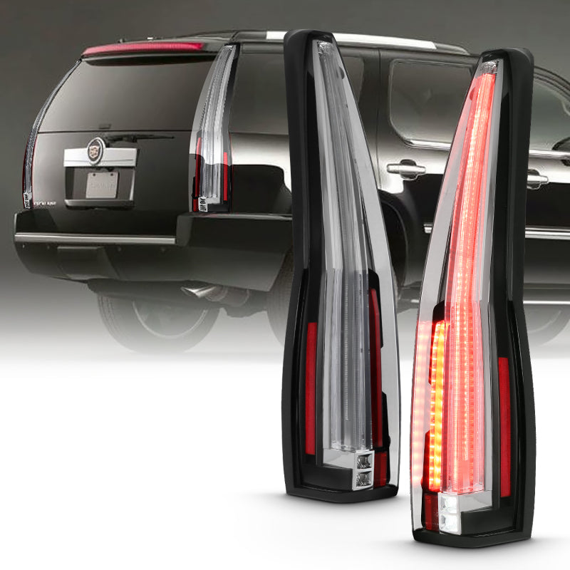 ANZO 2007-2014 Cadillac Escalade Led Taillights Red/Clear-SR1 Performance