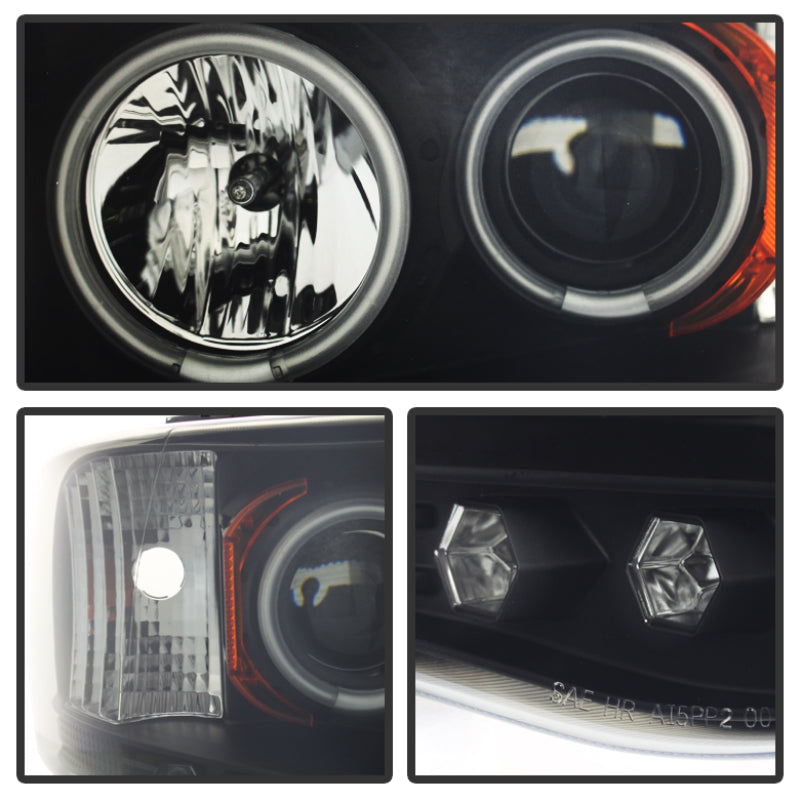 Spyder Dodge Ram 1500 02-05 03-05 Projector Headlights CCFL Halo LED Blk Smke PRO-YD-DR02-CCFL-BSM-SR1 Performance