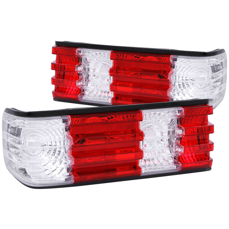 ANZO 1986-1991 Mercedes Benz S Class W126 Taillights Red/Clear-SR1 Performance