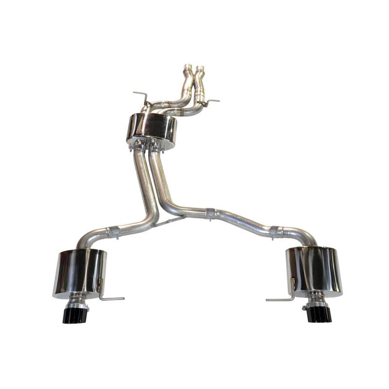 AWE Tuning Audi 8R Q5 3.0T Touring Edition Exhaust Dual Outlet Diamond Black Tips-SR1 Performance