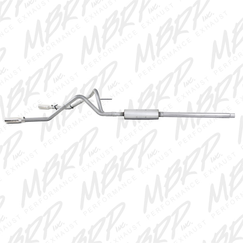 MBRP 2004-2008 Ford F150 4.6/5.4L EC/CC-SB Cat Back Dual Split Side-SR1 Performance