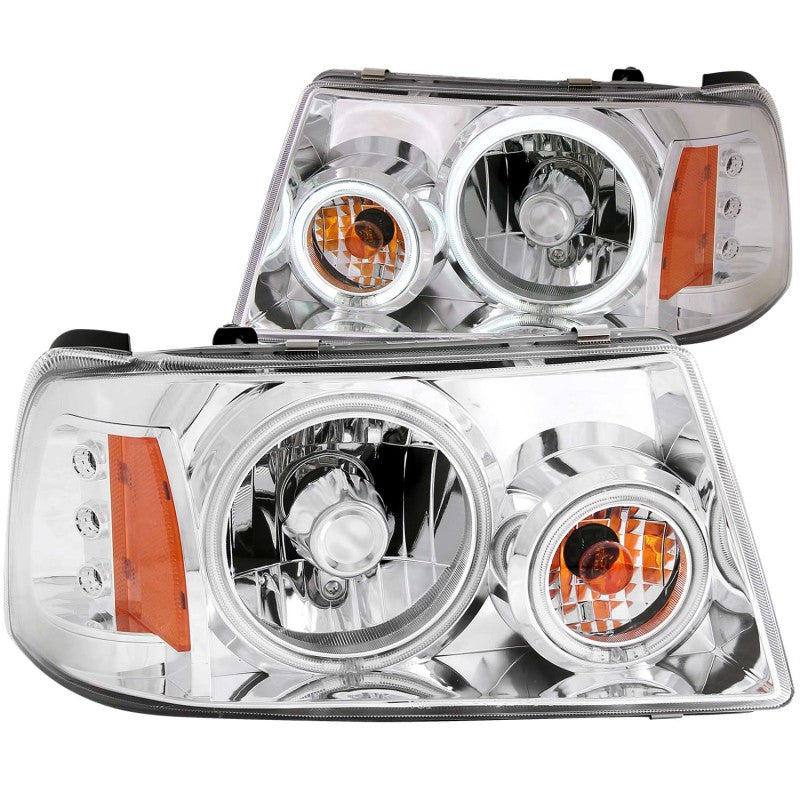 ANZO 2001-2011 Ford Ranger Projector Headlights w/ Halo Chrome (CCFL) 1 pc-SR1 Performance