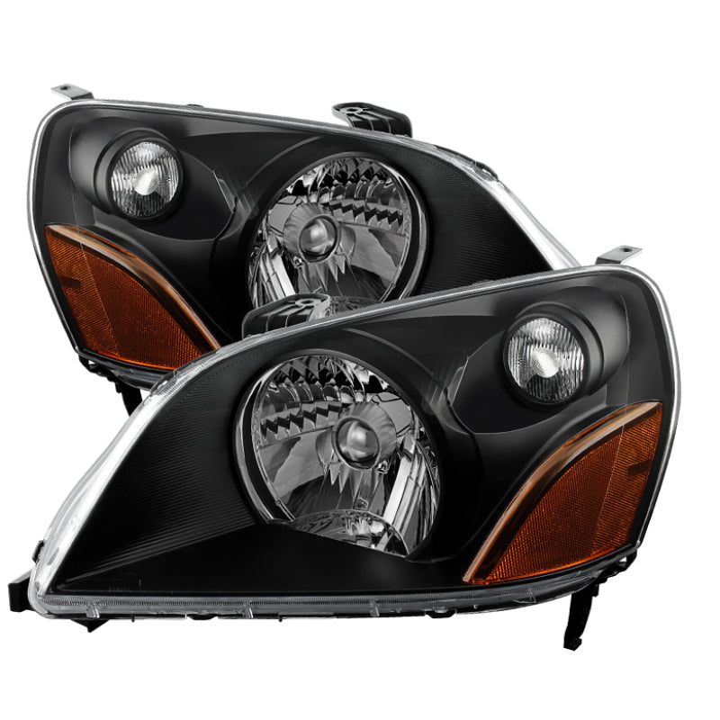 Xtune Honda Pilot 03-05 Crystal Headlights Black HD-JH-HPIL03-AM-BK-SR1 Performance