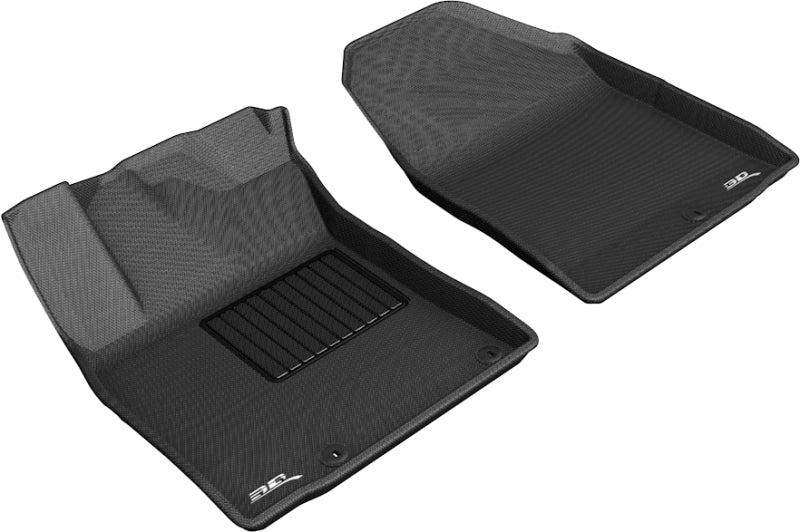 3D MAXpider 2019-2020 Hyundai Kona Electric Kagu 1st Row Floormat - Black-SR1 Performance