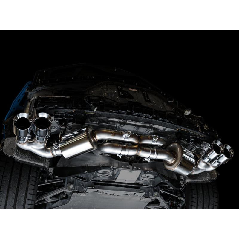 AWE Tuning 2020 Chevrolet Corvette (C8) Touring Edition Exhaust - Quad Chrome Silver Tips-SR1 Performance