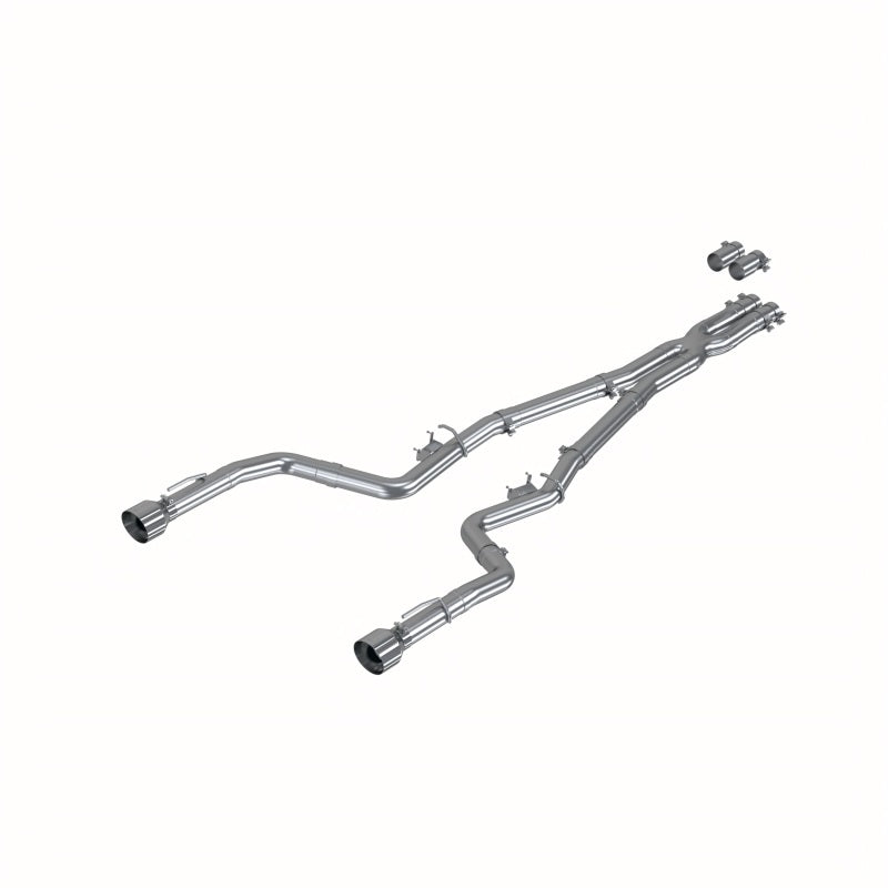 MBRP 17-21 Charger 5.7L/6.2L/6.4L 3in Race Profile Cat-Back w/ Dual Tips Aluminized Steel Exhaust-SR1 Performance