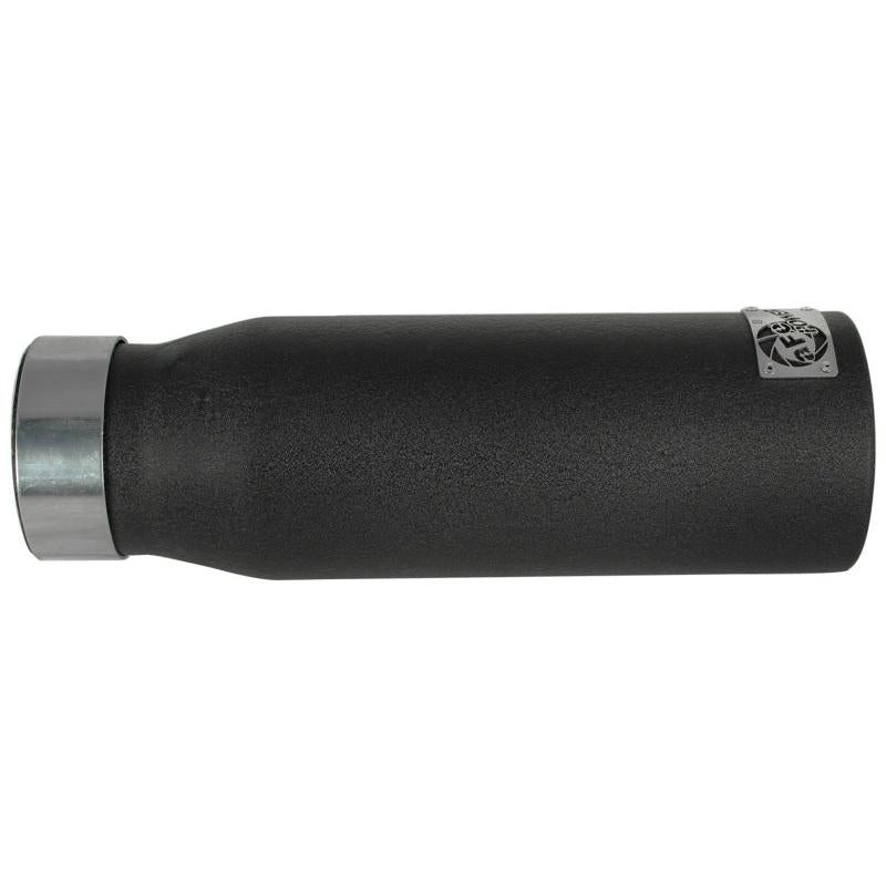 aFe MACHForce XP Exhausts Tips SS-304 EXH Tip 3in x 4Out x 12L Bolt-On (blk)-SR1 Performance
