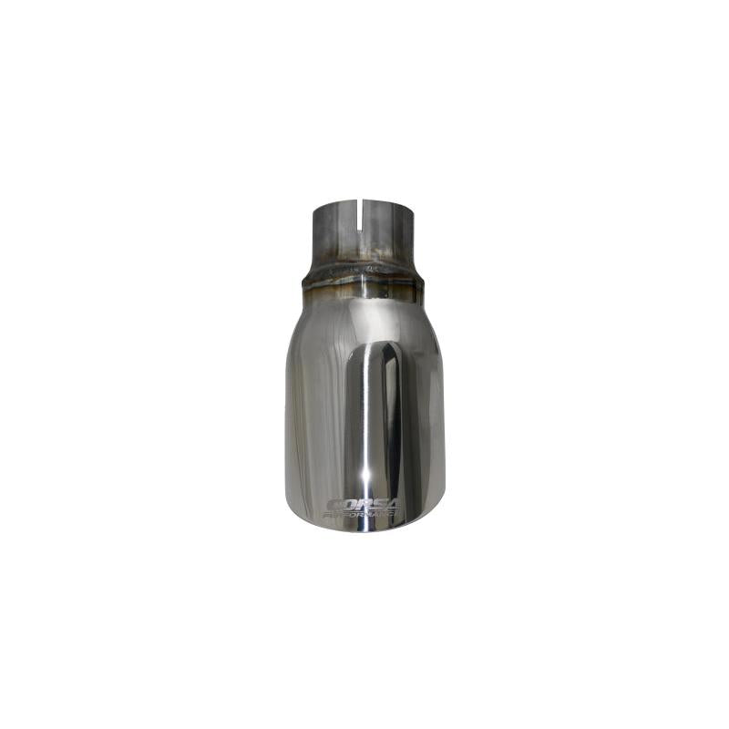 Corsa Single Universal 2.5in Inlet / 4in Outlet Polished Pro-Series Tip Kit-SR1 Performance