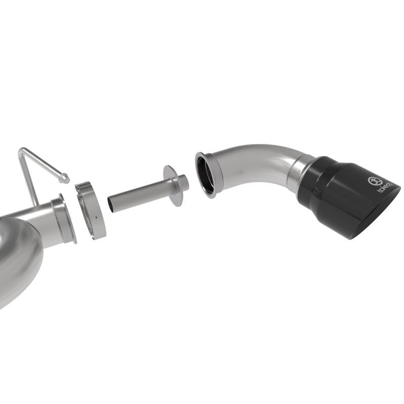 aFe Takeda Exhaust Axle-Back 19-20 Hyundai Veloster N 304SS Black Dual Tips Exhaust-SR1 Performance