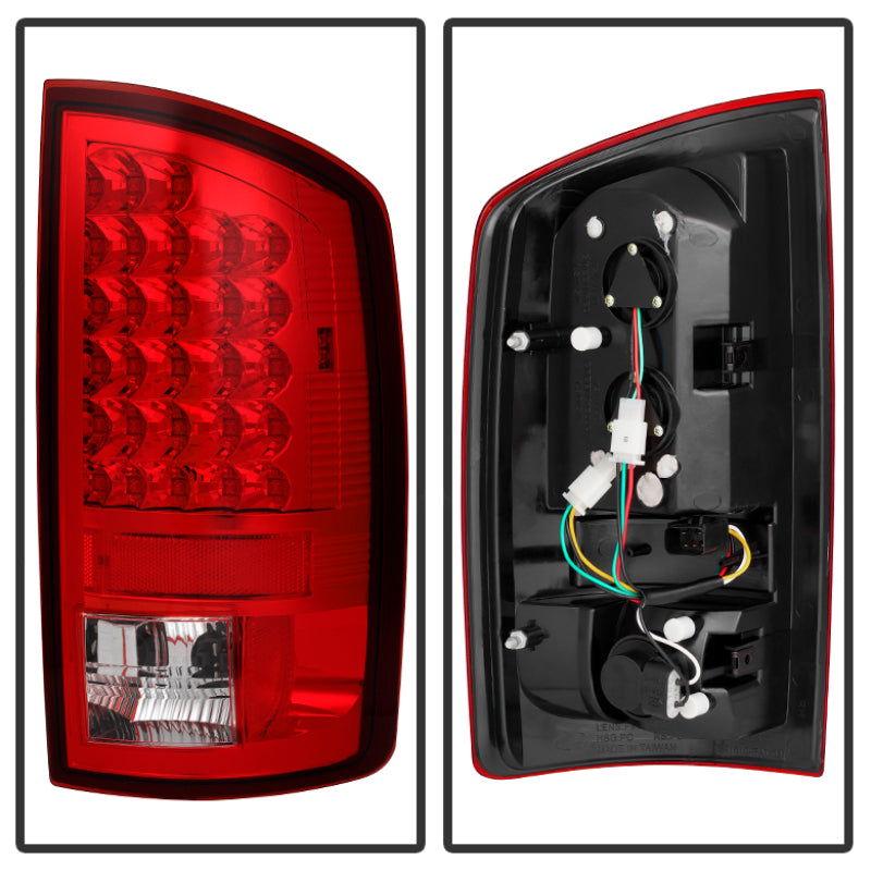 Spyder Dodge Ram 02-06 1500/Ram 2500/3500 03-06 LED Tail Light Red Clear ALT-YD-DRAM02-LED-RC-SR1 Performance