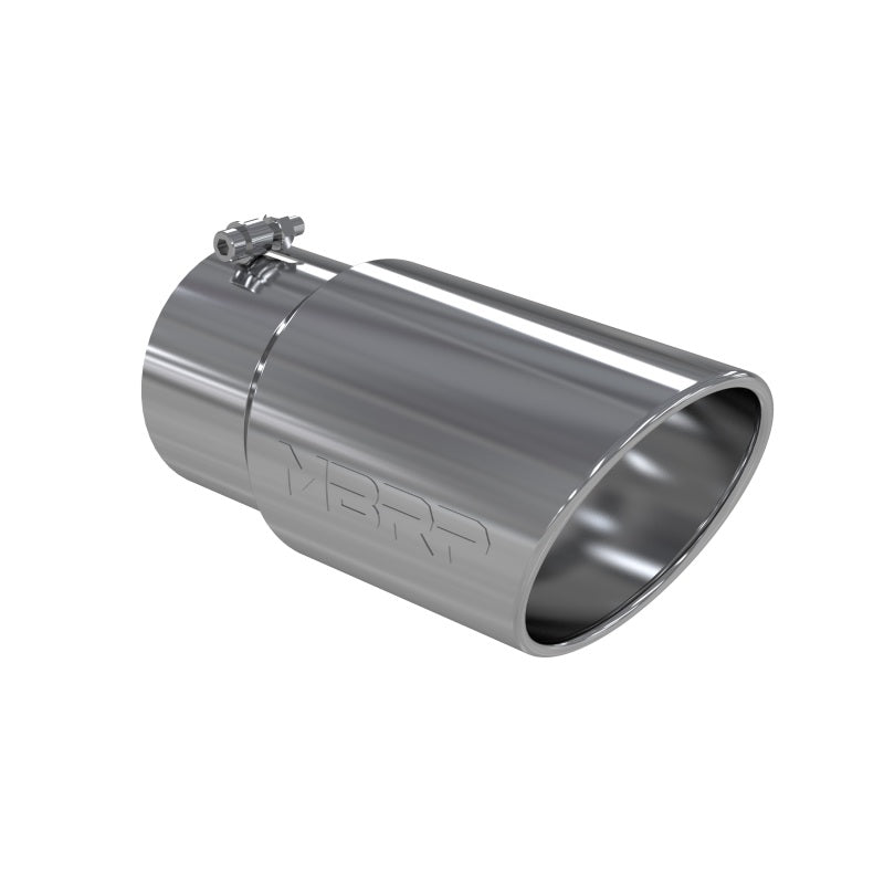 MBRP Universal Tip 6 O.D. Angled Rolled End 5 inlet 12 length-SR1 Performance