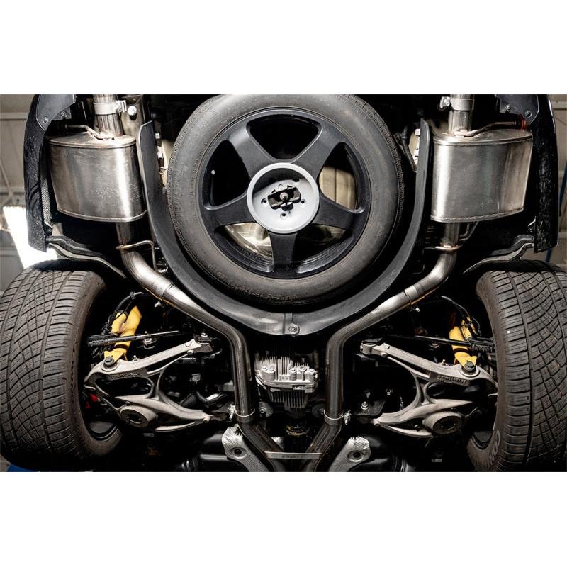 Corsa 2021-2024 Dodge Durango SRT Hellcat Cat-Back 2.75in Dual Rear Exit Xtreme 4.5in Black PVDTips-SR1 Performance