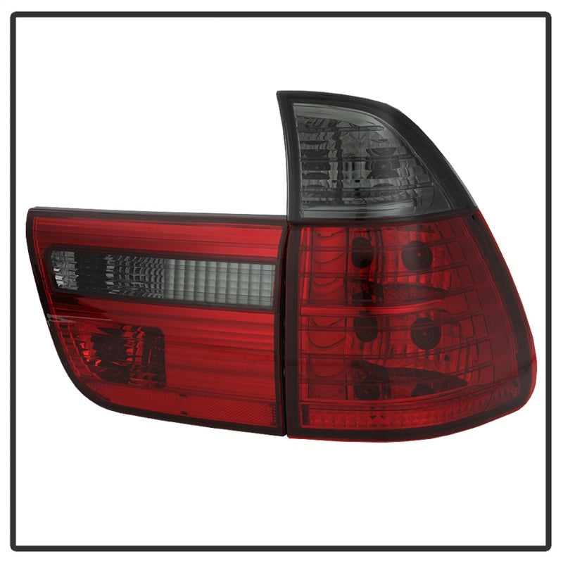 Spyder BMW E53 X5 00-06 4PCS Euro Style Tail Lights- Red Smoke ALT-YD-BE5300-RS-SR1 Performance
