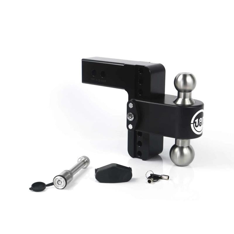 Weigh Safe 180 Hitch with 6-inch Drop and 2.5-inch Shank * Black Cerakote Finish, 10,000/18,500 lbs GTWR