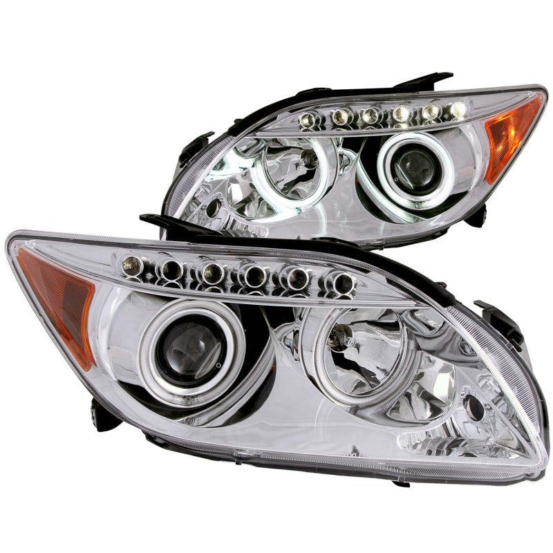 ANZO 2005-2010 Scion Tc Projector Headlights w/ Halo Chrome (CCFL)-SR1 Performance