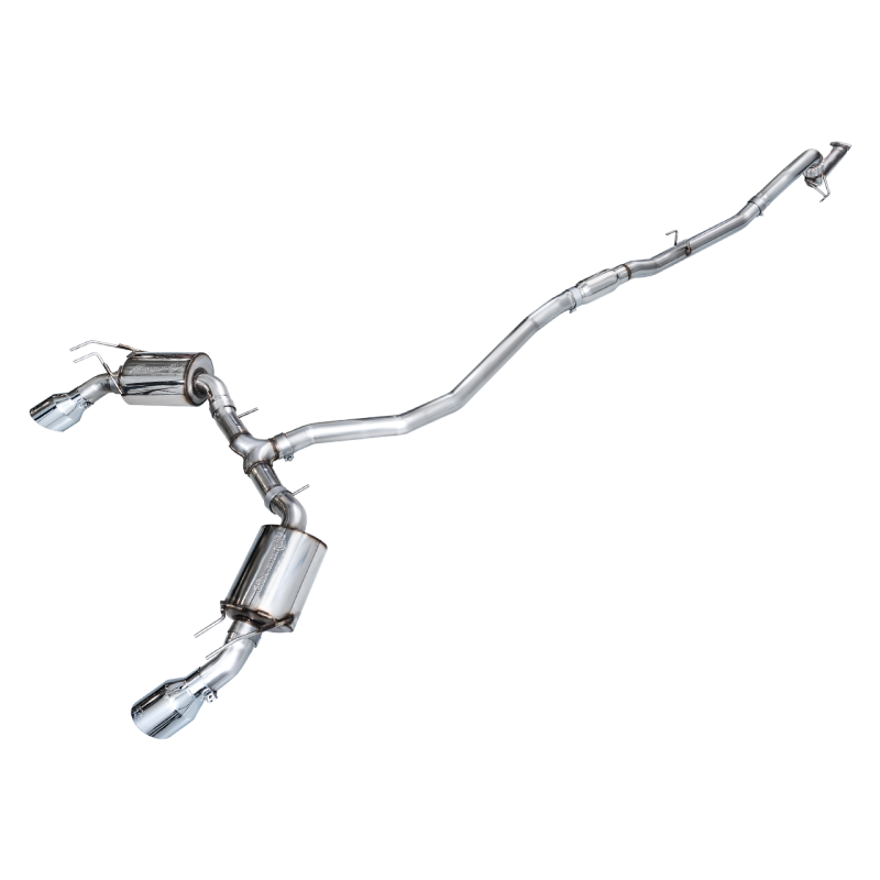 AWE Tuning 22+ Honda Civic Si/Acura Integra Touring Edition Catback Exhaust - Dual Chrome Silver Tip-SR1 Performance