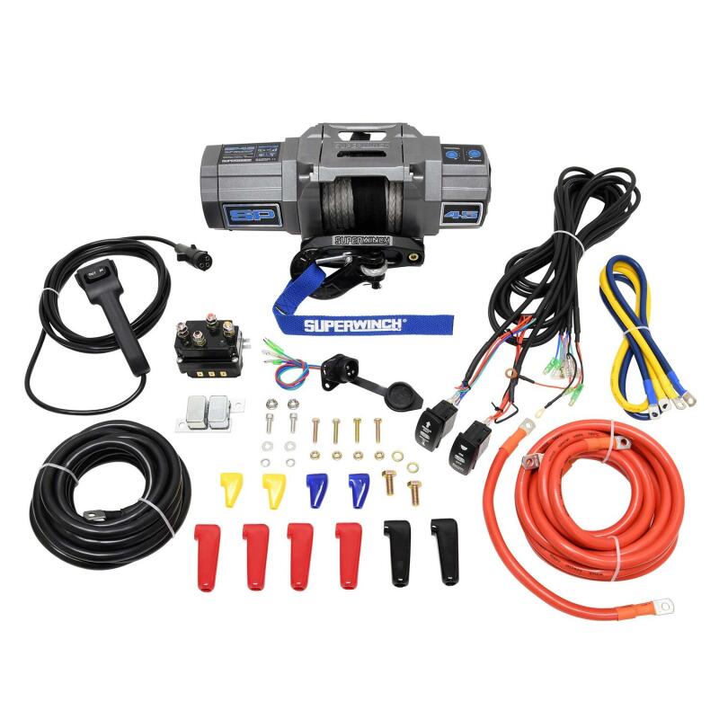 Superwinch 4500 LBS 12V DC 1/4in x 40ft Synthetic Rope Hawse Fairlead SP 45SR Winch-SR1 Performance
