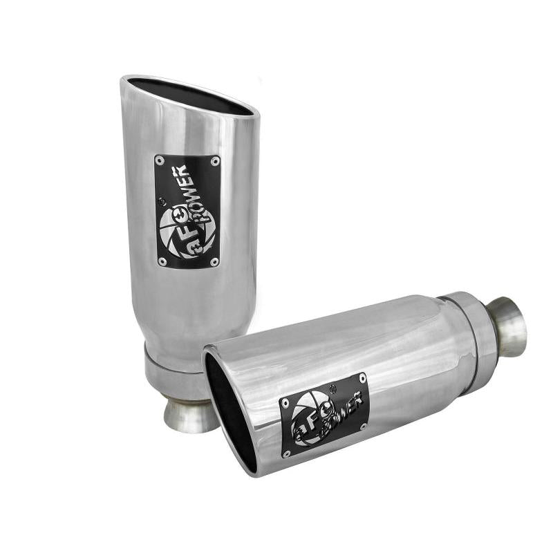 aFe MACH Force-XP 4-1/2in Steel OE Replacement Exhaust Tips - 2021+ Dodge Ram (5.7L V8) - Polished-SR1 Performance