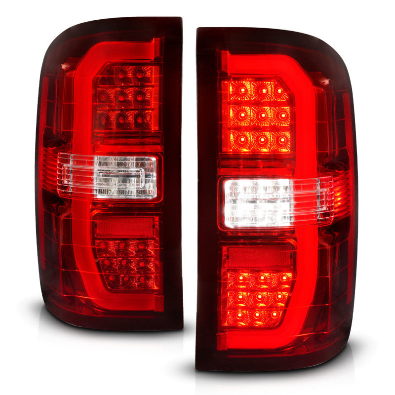 ANZO 14-18 GMC Sierra 1500 LED Taillights Red/Clear-SR1 Performance