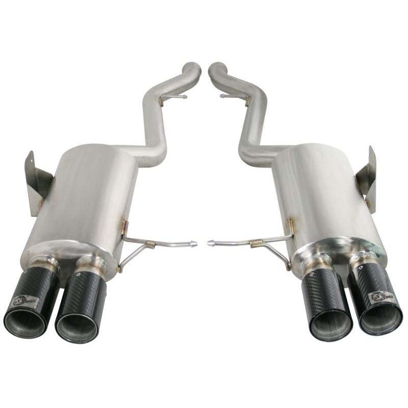 aFe MACHForce XP Exhaust Cat-Back 2.5in Dia Carbon Fiber Tips SS-304 07-13 BMW M3 (E92/93) V8 4.0L-SR1 Performance