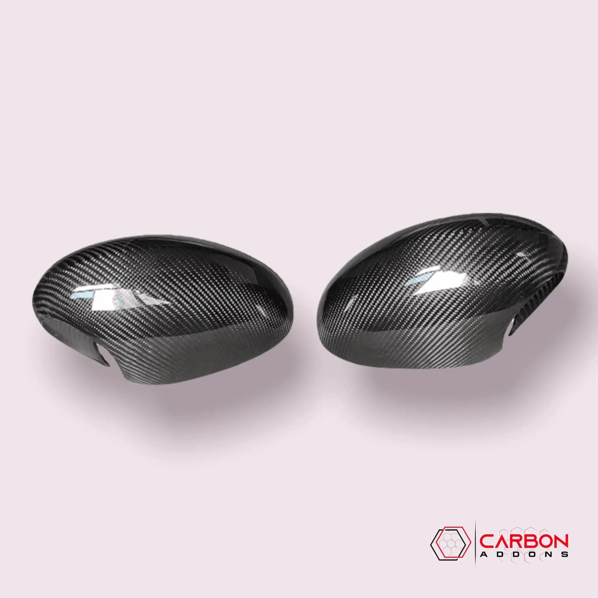 2008-2023 Dodge Challenger Carbon Fiber Mirror Covers - carbonaddons Carbon Fiber Parts, Accessories, Upgrades, Mods