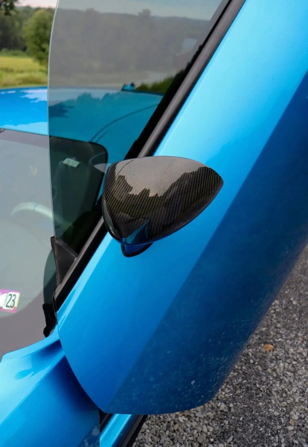 2008-2023 Dodge Challenger Carbon Fiber Mirror Covers - carbonaddons Carbon Fiber Parts, Accessories, Upgrades, Mods