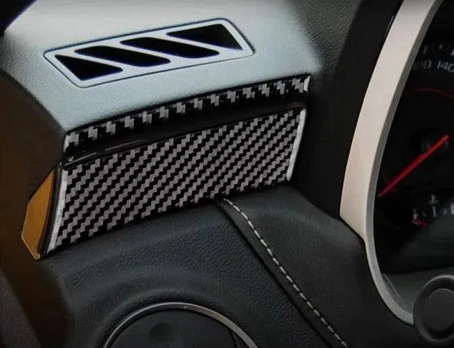 2010-2015 Chevy Camaro Carbon Fiber Dashboard Upper Trim Overlay - carbonaddons Carbon Fiber Parts, Accessories, Upgrades, Mods