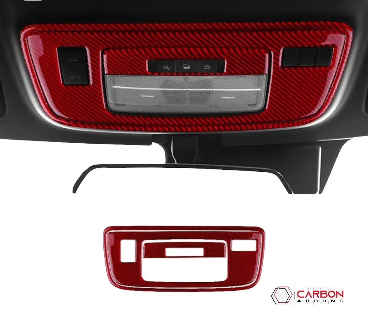 2010-2015 Chevy Camaro Carbon Fiber Dome light Trim Overlay - carbonaddons Carbon Fiber Parts, Accessories, Upgrades, Mods