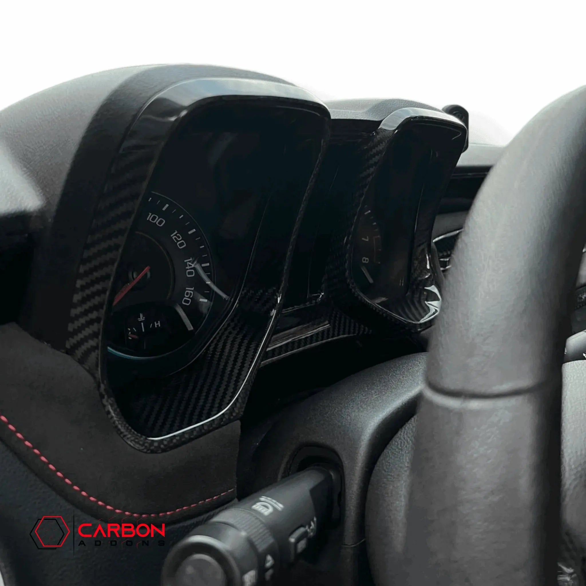 2010-2015 Chevy Camaro Carbon Fiber Gauge Cluster Trim Cover - carbonaddons Carbon Fiber Parts, Accessories, Upgrades, Mods