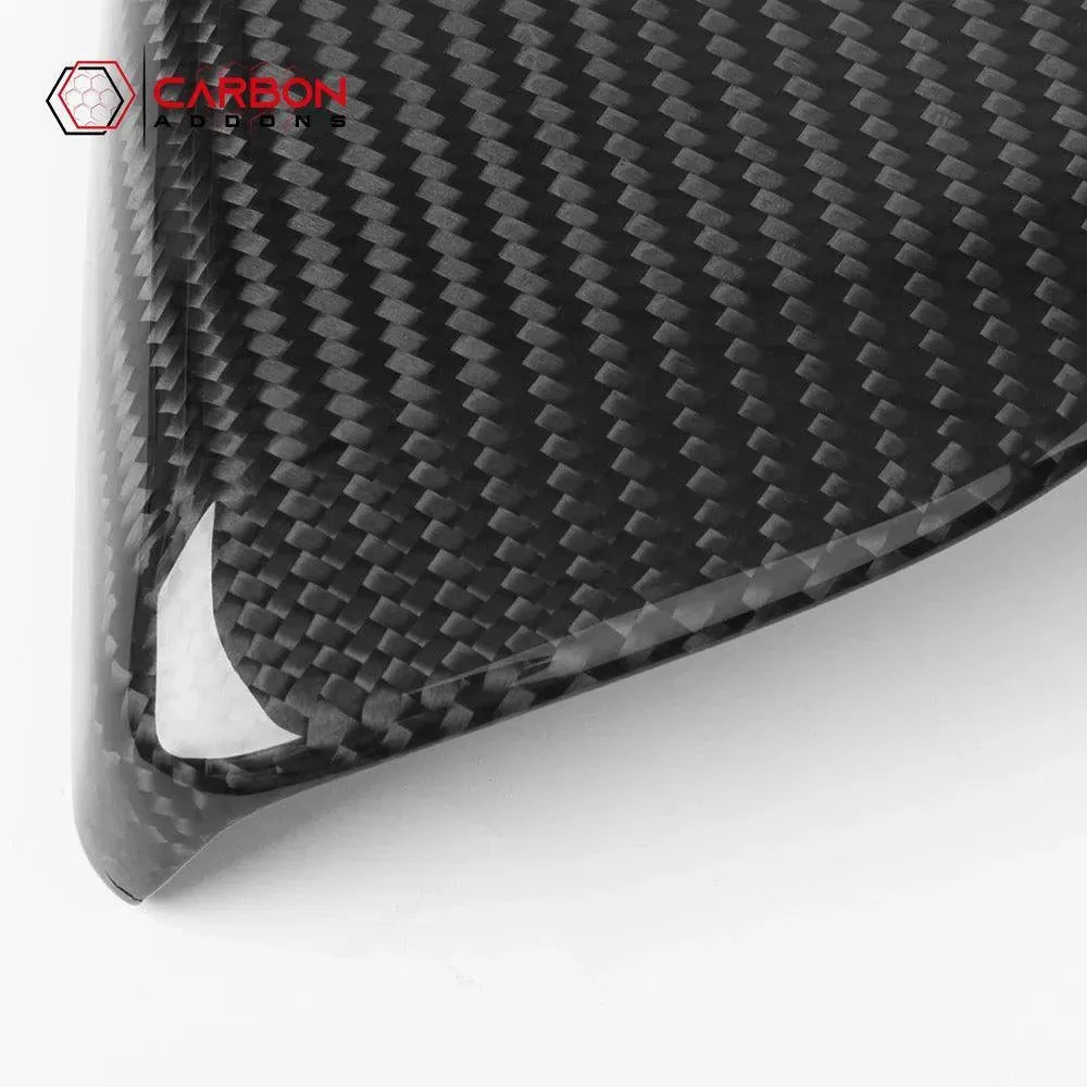 2016-2024 Camaro Carbon Fiber Knee Pads Covers - carbonaddons Carbon Fiber Parts, Accessories, Upgrades, Mods