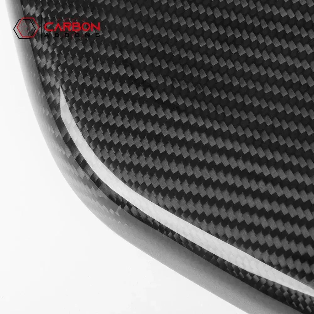 2016-2024 Camaro Carbon Fiber Knee Pads Covers - carbonaddons Carbon Fiber Parts, Accessories, Upgrades, Mods