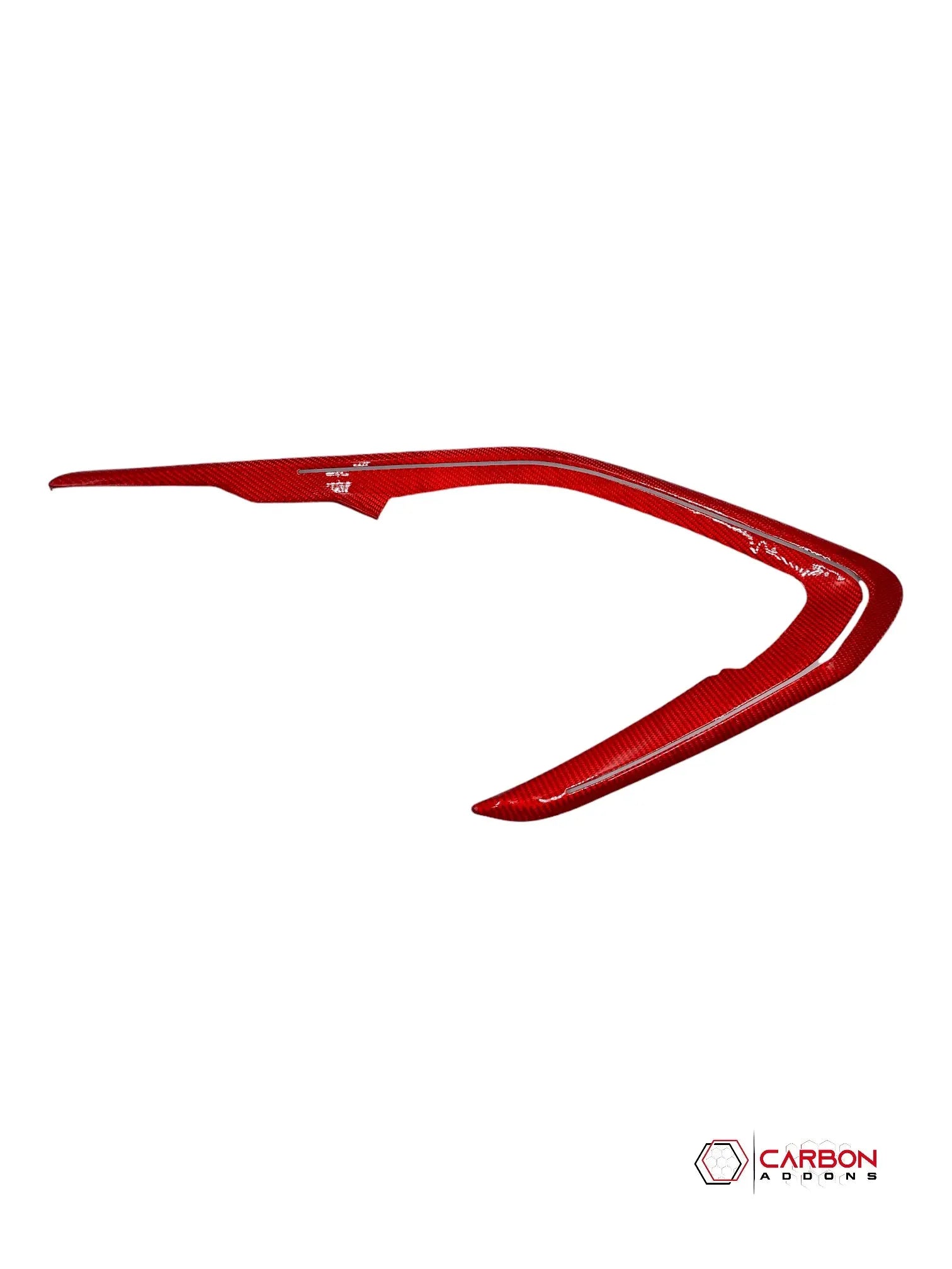 2016-2024 Camaro Real Carbon Fiber Interior Door Panel Chrome Trim Cover - carbonaddons Carbon Fiber Parts, Accessories, Upgrades, Mods